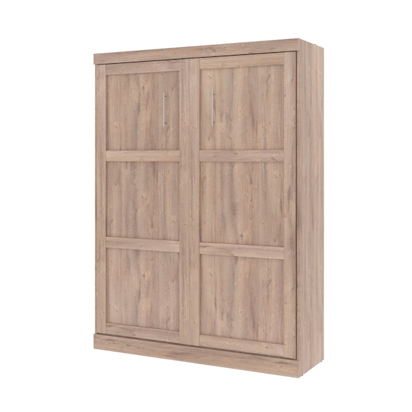 Pur 65W Queen Murphy Bed in rustic brown